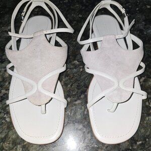 Jil Sander shoes flat sandals leather women size 9 color white